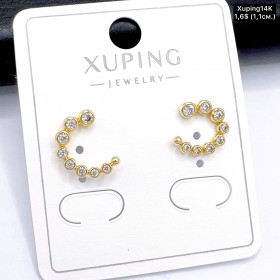 Сережки Xuping14К 10698 ( 1.1 см.)